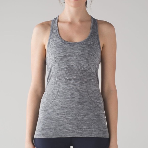 Lululemon Swiftly Tech Racerback in Slate /White 8 - Picture 2 of 14